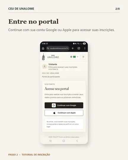 Passo 2, tela 2 de 8