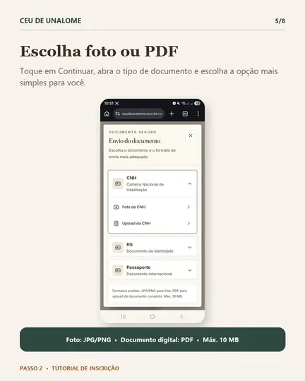 Passo 2, tela 5 de 8